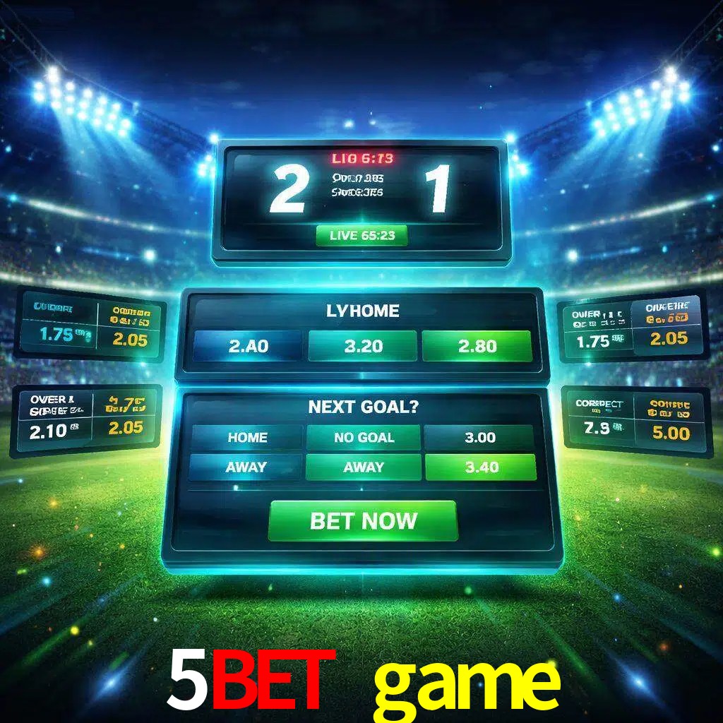 Vista de apuestas en vivo 5bet game durante un partido en curso