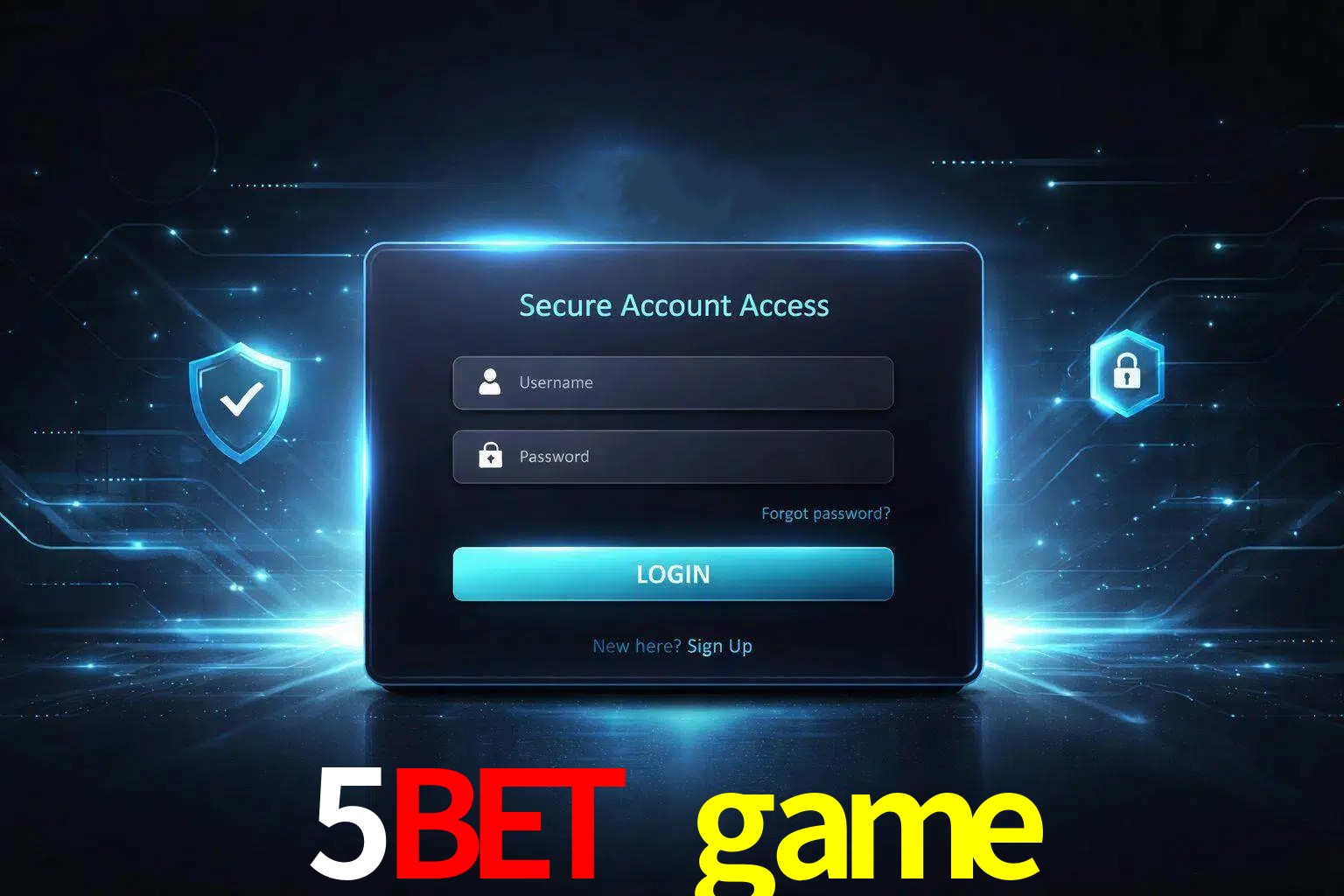 Pantalla de inicio de sesión de cuenta 5bet game para usuarios en México