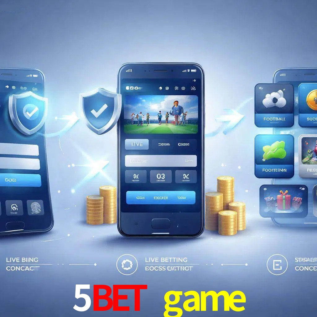 Pasos de acceso a la app 5bet game en pantalla de teléfono móvil